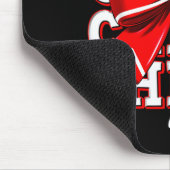 Cheer Mom Cheerleader Bow Biggest Fan Red Team  Muismat (Hoek)