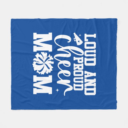 Cheer Mom Fleece Deken (Voorkant (Horizontaal))