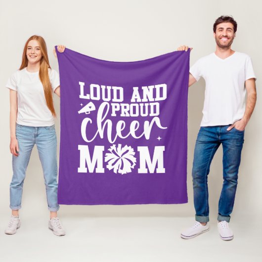 Cheer Mom Fleece Deken (In situ)