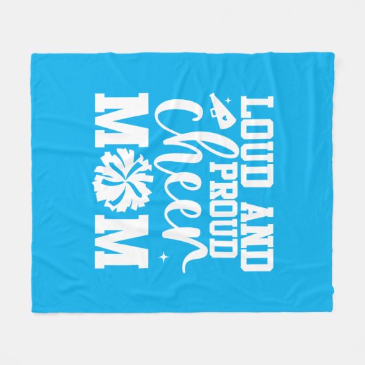Cheer Mom Fleece Deken (Voorkant (Horizontaal))