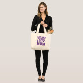 Cheer Mom Jumbo Canvas tas (Voorkant (model))