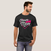 Cheer Mom Love Support Heart Cheerleader Fun Spots T-shirt (Voorkant volledig)