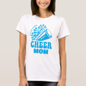 Cheer Mom met aangepaste teamnaam en naam van het  T-shirt (Voorkant)