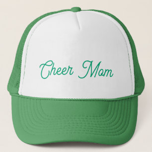 Cheer Mom-muts groen en wit Trucker Pet