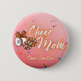 Cheer Mom Pin Ronde Button 5,7 Cm