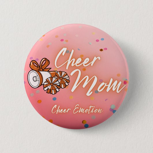 Cheer Mom Pin Ronde Button 5,7 Cm (Voorkant)