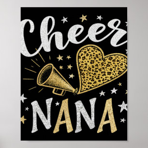 Cheer Nana Energie Voor De Oma Die Van Cheer Houdt Poster