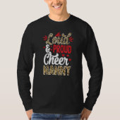 Cheer Nanny Bigst Fan Leopard Print en Pom Pom T-shirt (Voorkant)
