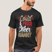 Cheer Nanny Bigst Fan Leopard Print en Pom Pom T-shirt (Voorkant)