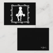 Cheer Notecard #1 (wit) Notitiekaartje (Voorkant / Achterkant)