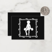 Cheer Notecard #1 (wit) Notitiekaartje (Voorkant / Achterkant in situ)