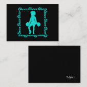 Cheer Notecard #3 (Aqua) Notitiekaartje (Voorkant / Achterkant)