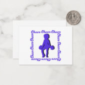 Cheer Notecard #4 (Paars) Notitiekaartje (Voorkant / Achterkant in situ)