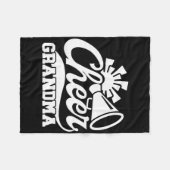 Cheer Oma Cheerleader Oma Cheerleader Grootmoeder Fleece Deken (Voorkant (Horizontaal))