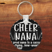 Cheer Oma Definitie Cheerleading Oma Cheerleader Sleutelhanger (Voorkant)