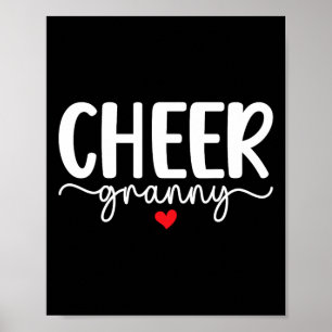 Cheer Oma Grootmoeder Boho Oma Van Een Cheerleader Poster