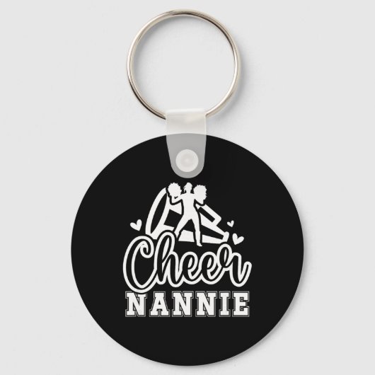 Cheer Oma Grootmoeder Nannie Van Een Cheerleader N Sleutelhanger (Voorkant)