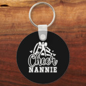 Cheer Oma Grootmoeder Nannie Van Een Cheerleader N Sleutelhanger (Voorkant)