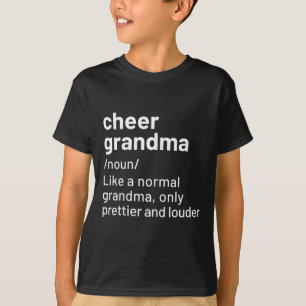 Cheer Oma Zwart Definisie Cheerleading T-shirt