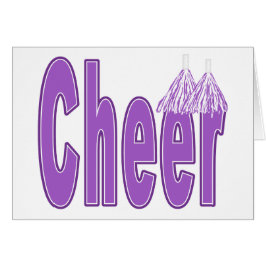 Cheer Paarse Card