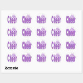 Cheer Paarse Stickers (Vel)