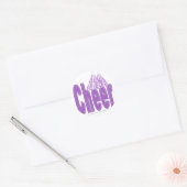 Cheer Paarse Stickers (Envelop)