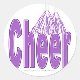Cheer Paarse Stickers