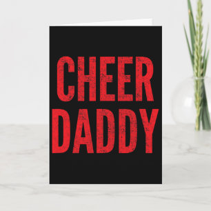 Cheer Papa Cheerleading Vader Rode Overeenkomstige Kaart