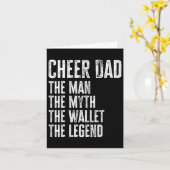 Cheer Papa De Man De Mythe De Portemonnee  Kaart (Gele Bloem)