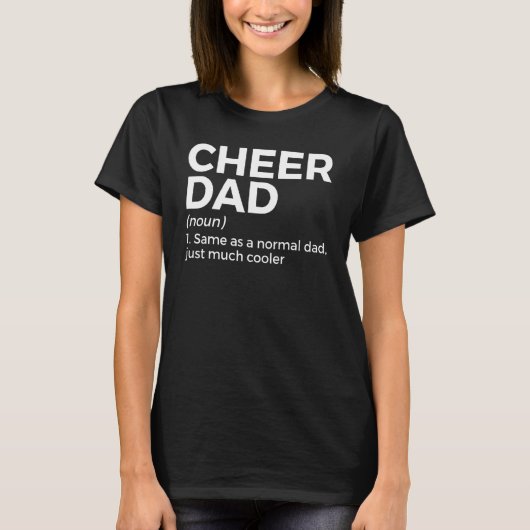 Cheer Papa Definitie Cheerleading T-shirt (Voorkant)