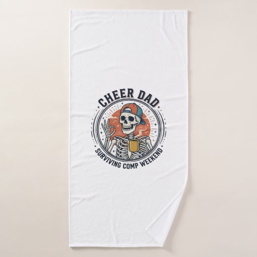 Cheer Papa die het Competitie Weekend Overleeft Sk Badhanddoek (Badhanddoek)