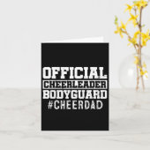 Cheer Papa Grappig Papa Officiële Cheerleader Body Kaart (Gele Bloem)