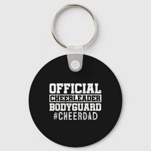 Cheer Papa Grappig Papa Officiële Cheerleader Body Sleutelhanger