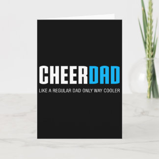 Cheer Papa Grappig Schattig Vaderdag Cadeau Cheerl Kaart