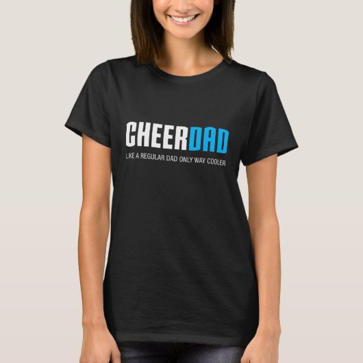 Cheer Papa Grappig Schattige Vaderdag Gift Cheerle T-shirt (Voorkant)
