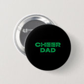 Cheer Papa Groen Cheerleading Ronde Button 5,7 Cm (Voorkant /achterkant)