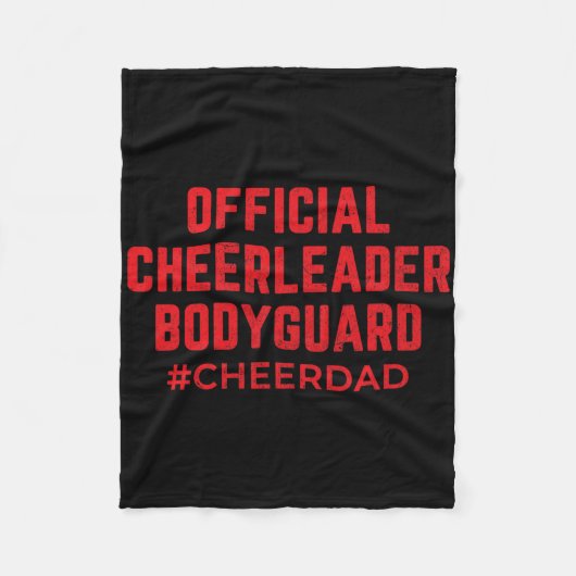 Cheer Papa Rode Bodyguard Cheerleading  Fleece Deken (Voorkant)