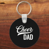 Cheer Papa Rood En Wit Cheerleading Matchende Paar Sleutelhanger (Voorkant)