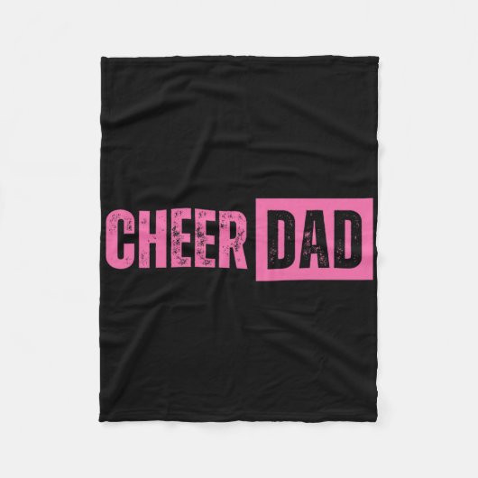 Cheer Papa Roze Cheerleading Fleece Deken (Voorkant)
