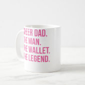 Cheer Papa Roze Cheerleading Koffiemok (Voorkant links)