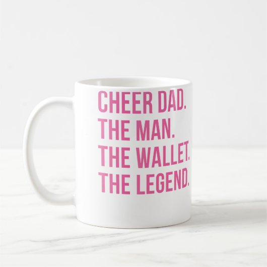 Cheer Papa Roze Cheerleading Koffiemok (Links)