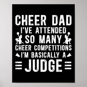Cheer Papa Sically Een Rechter Papa Van Een Cheerl Poster