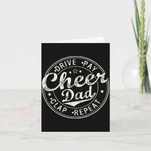 Cheer papa T-shirts voor mannen vaderdag grappig Kaart