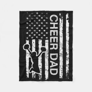 Cheer Papa Vlag Koningsblauw Cheerleading  Fleece Deken