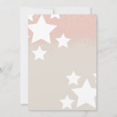 Cheer Party Cheerleading Birthday roze sterren Kaart (Achterkant)