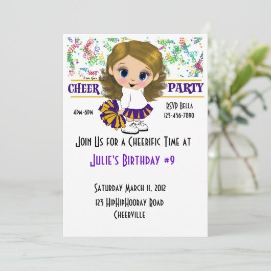 Cheer Party Kaart (Staand voorkant)