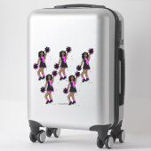 Cheer Pink 14 "x 14" Custom-Cut Vinyl Stickers #1 (Koffer)