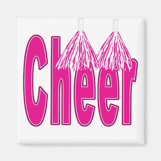 Cheer Pink Magnet (Voorkant)