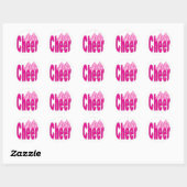 Cheer Pink Stickers (Vel)