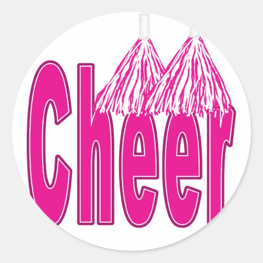 Cheer Pink Stickers (Voorkant)